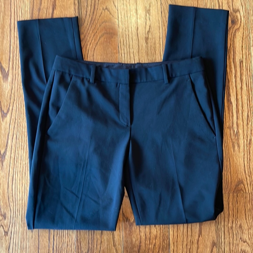 Theory Black Straight Leg Pants, size 4